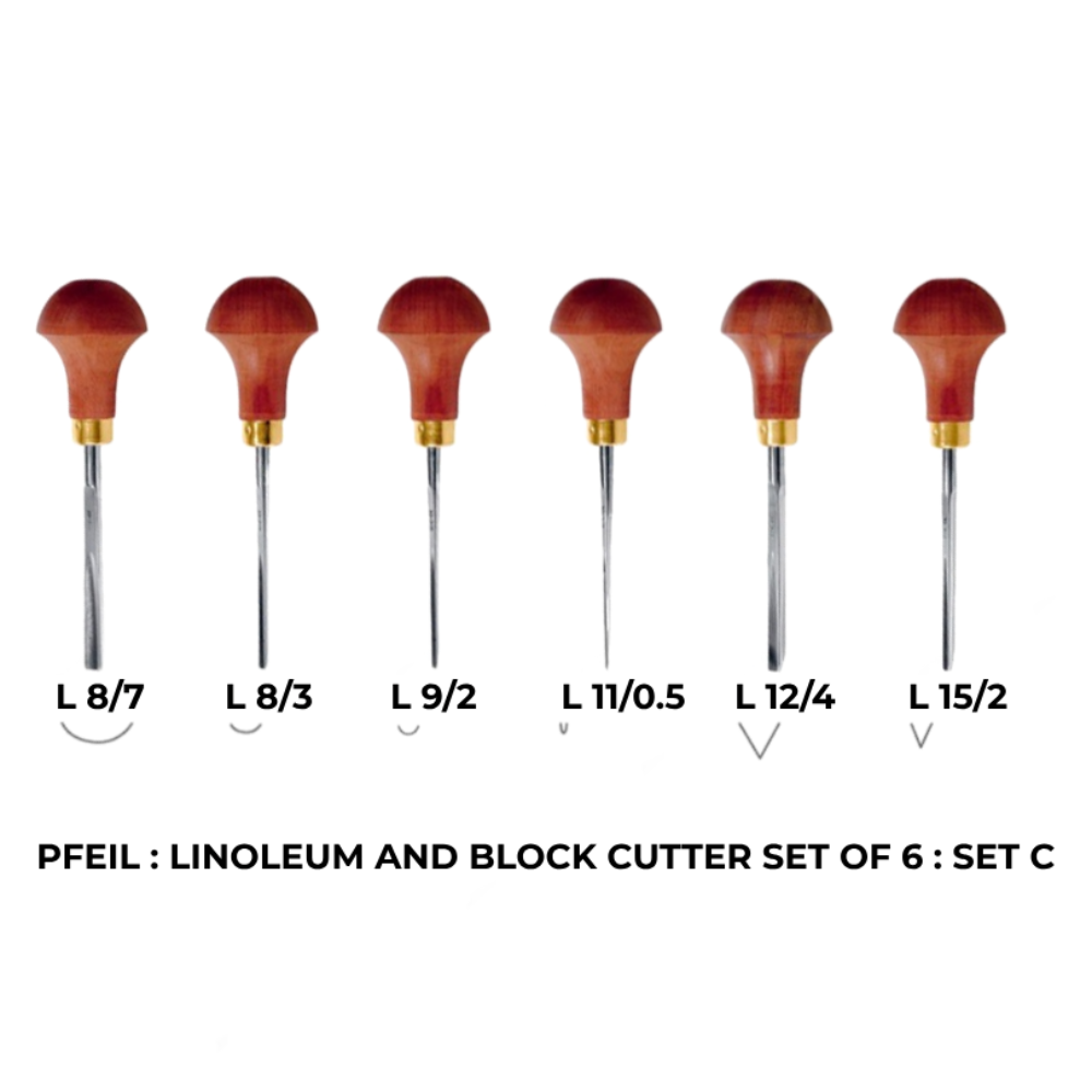 Linoleum & Block Cutting Tools by Pfeil
