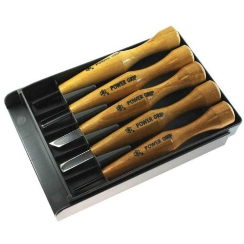 Power Grip Wood Japanese Lino Cutting Tools Carving Chisels Sets