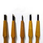 Power Grip Japanese Wood Carving Tools Set of 5 Tools Blades