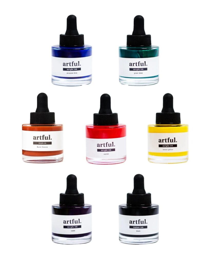 Hartful Ink Artful: Ink Painting Kit - Hickman Design