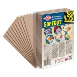 Essdee Softcut Lino – Easy Carve Lino Block Sheets – 150×105 (pack 10)