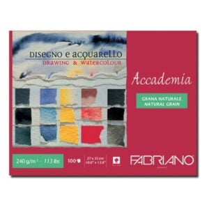 Fabriano – Accademia – Drawing Paper – MAXI BLOCK – 240gsm – 27 x 35 cm