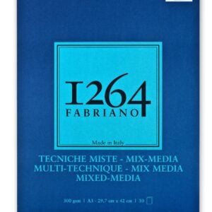 Fabriano – 1264 – Spiral Bound Sketchbook – Mixed Media Pad – A3 – 300gsm