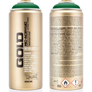 Montana - GOLD - 400ml Shock Spray Cans - Green Dark
