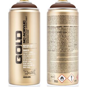 Montana - GOLD - 400ml Shock Spray Cans - Brown