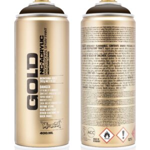 Montana - GOLD - 400ml Shock Spray Cans - Brown Dark