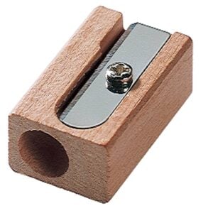 Wooden Pencil Sharpener Single