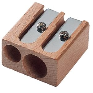 Wooden Pencil Sharpener Double