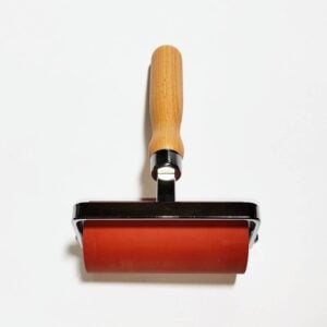 Japanese Soft Rubber Lino Ink Roller Brayer – 60 Shore – 100mm Brayer