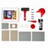 The full contents of Essdee Lino Cutting & Printing Kit (23 Pieces)