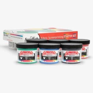Speedball - Fabric Textile Screen Printing Ink Starter Set 6 x 4 Oz Jars