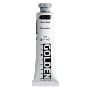 Golden - Heavy Body Acrylic Paint - 59ml - Bone Black I
