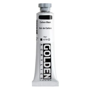 Golden - Heavy Body Acrylic Paint - 59ml - Carbon Black