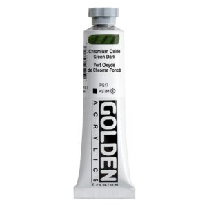 Golden - Heavy Body Acrylic Paint - 59ml - Chromium Ox Green Dark III