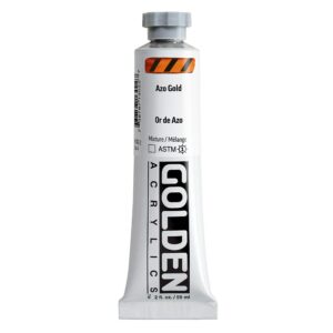 Golden - Heavy Body Acrylic Paint - 59ml - Azo Gold IV