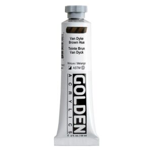 Golden - Heavy Body Acrylic Paint - 59ml - VanDyke Brown Hue III