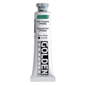 Golden - Heavy Body Acrylic Paint - 59ml - Light Turquoise Phthalo III