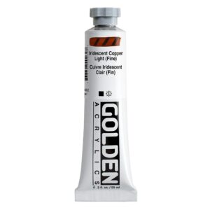 Golden - Heavy Body Acrylic Paint - 59ml - Iridescent - Copper Light (Fine) VII