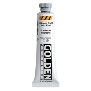 Golden - Heavy Body Acrylic Paint - 59ml - Iridescent - Bright Gold (Fine) VII