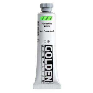Golden - Heavy Body Acrylic Paint - 59ml - Fluorescent - Green V