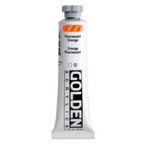 Golden - Heavy Body Acrylic Paint - 59ml - Fluorescent - Orange V