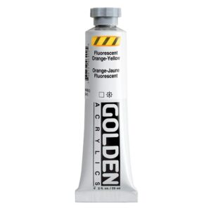 Golden - Heavy Body Acrylic Paint - 59ml - Fluorescent - Orange/ Yellow V