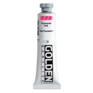 Golden - Heavy Body Acrylic Paint - 59ml - Fluorescent - Pink V