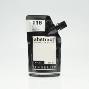 Sennelier - Abstract Acrylic Paint - 500ml - SATIN - Titanium White