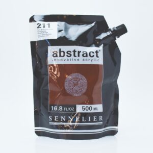 Sennelier - Abstract Acrylic Paint - 500ml - SATIN - Burnt Sienna