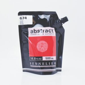 Sennelier - Abstract Acrylic Paint - 500ml - SATIN - Vermilion