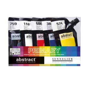 Sennelier - Abstract Acrylic Paint - Set of 5 x 120ml - Primary Colours