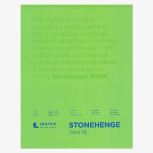 Stonehenge - Fine Art Paper - 250gsm - Gummed Pads - White - Smooth / Vellum