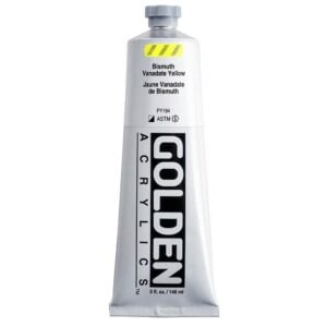 Golden - Heavy Body - Acrylic Paint - 148ml (5 oz) Tube - Bismuth Vanadate Yellow