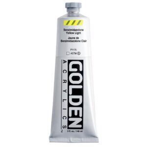 Golden - Heavy Body - Acrylic Paint - 148ml (5 oz) Tube - Benzimidazolone Yel Light