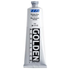 Golden - Heavy Body - Acrylic Paint - 148ml (5 oz) Tube - Cerulean Blue Chromium