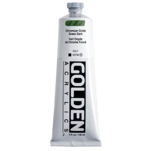 Golden - Heavy Body - Acrylic Paint - 148ml (5 oz) Tube - Chrom Oxide Green Dark