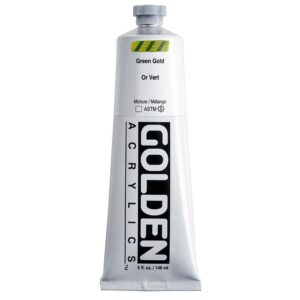 Golden - Heavy Body - Acrylic Paint - 148ml (5 oz) Tube - Green Gold
