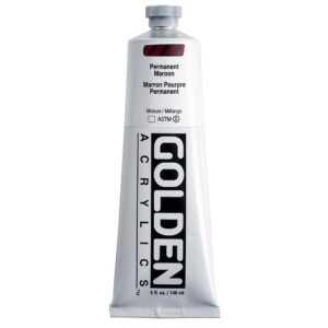 Golden - Heavy Body - Acrylic Paint - 148ml (5 oz) Tube - Permanent Maroon