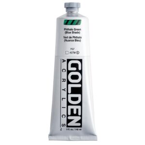 Golden - Heavy Body - Acrylic Paint - 148ml (5 oz) Tube - Phthalo Green /B.S.