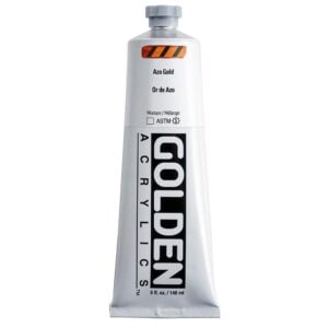 Golden - Heavy Body - Acrylic Paint - 148ml (5 oz) Tube - Azo Gold