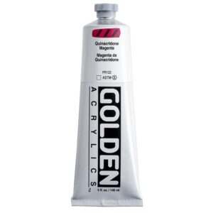 Golden - Heavy Body - Acrylic Paint - 148ml (5 oz) Tube - Quin. Magenta