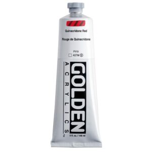 Golden - Heavy Body - Acrylic Paint - 148ml (5 oz) Tube - Quin. Red