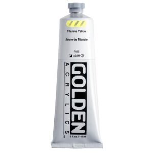 Golden - Heavy Body - Acrylic Paint - 148ml (5 oz) Tube - Titanate Yellow