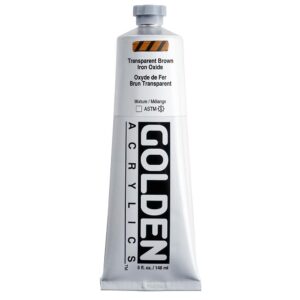 Golden - Heavy Body - Acrylic Paint - 148ml (5 oz) Tube - Transp Brown Iron Oxide