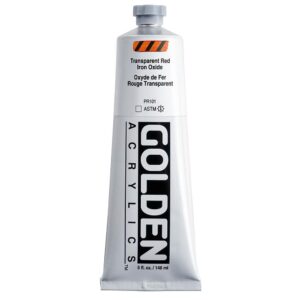 Golden - Heavy Body - Acrylic Paint - 148ml (5 oz) Tube - Trans. Red Iron Oxide