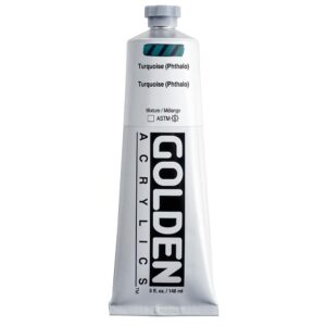 Golden - Heavy Body - Acrylic Paint - 148ml (5 oz) Tube - Turquoise (Phthalo)