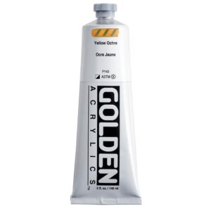 Golden - Heavy Body - Acrylic Paint - 148ml (5 oz) Tube - Yellow Ochre