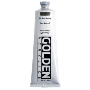 Golden - Heavy Body - Acrylic Paint - 148ml (5 oz) Tube - Neutral Gray N2