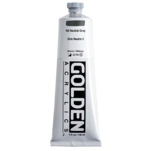 Golden - Heavy Body - Acrylic Paint - 148ml (5 oz) Tube - Neutral Gray N3