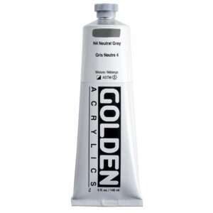 Golden - Heavy Body - Acrylic Paint - 148ml (5 oz) Tube - Neutral Gray N4